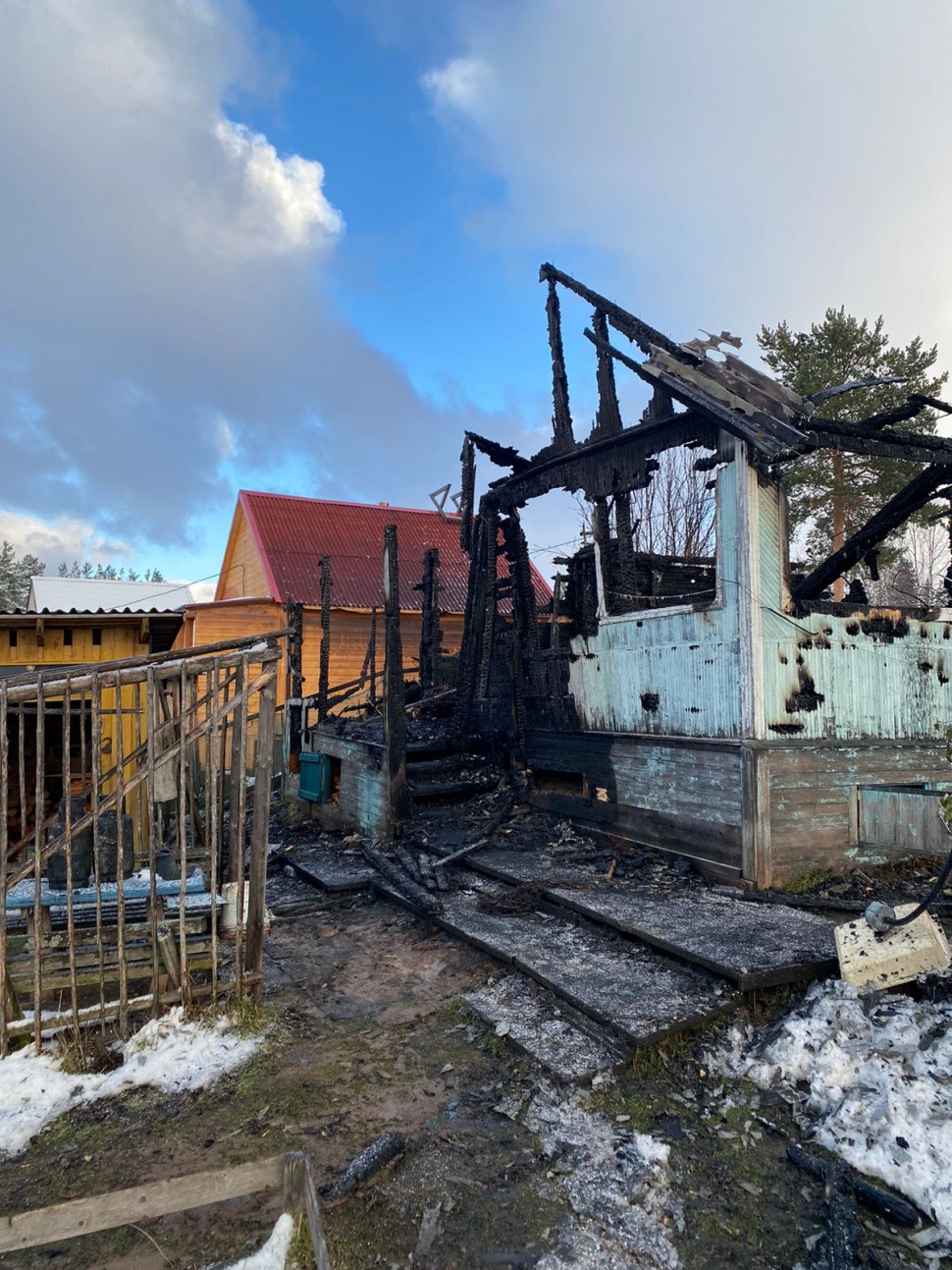 В Северодвинском СНТ мужчина погиб в результате пожара